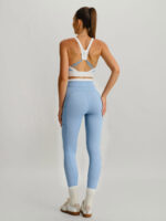 Light Blue Contrast U Neck Sports Bra - Light Support - Image 8