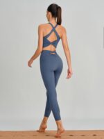 Blue Twist X-Cross Sports Bra - Light Support - Image 5