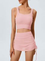 Pink Criss-Cross Strappy Sports Bra - Image 2
