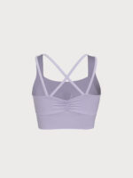 Purple Criss-Cross Strappy Sports Bra - Image 9