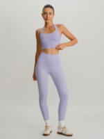 Light Purple Twist X-Cross Sports Bra - Light Support - Image 5