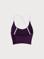 Purple Halter Sports Bra - Light Support - Image 7