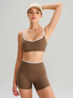 Brown X Cross Sports Bra - Light Support - Image 4