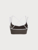 Dark Coffee X Cross Sports Bra - Light Support - Image 7
