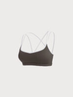Dark Coffee X Cross Sports Bra - Light Support - Image 6