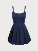 Navy Scoop-Neck Tennis Skirt - Image 8
