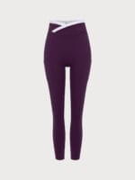 Purple Natural Waisted Leggings 25" - Image 8
