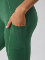 Green Natural V-Waisted Leggings 25" - Image 3