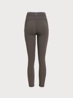 Dark Coffee Natural Waisted Leggings 25" - Image 8
