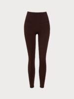Dark Coffee Workout Leggings 24" - Image 12