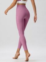 Pink Natural Waisted Leggings 25" - Image 7