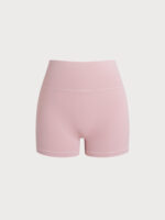Pink Cut Out Shorts 3" - Image 6