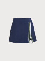 Blue Side Slit A-line Sports Skirt - Image 6