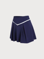 Navy V-Stripe Sport Skirt - Image 6