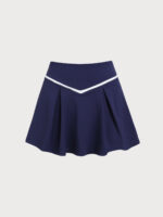 Navy V-Stripe Sport Skirt - Image 5