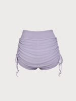 Purple Drawstring Mesh Sport Skirt - Image 10