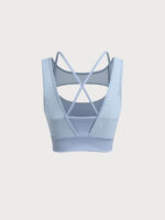 Blue Cutout X Cross Sports Tank Top - Image 9