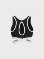 Black Contrast I-back Sports Bra - Medium Support - Image 7