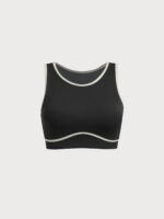 Black Round Neck Line Tank Top - Image 9