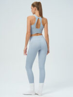 Light Blue Cutout Twist Tank Top - Image 5