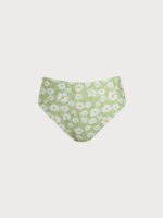 Grass Green Floral Print Surfing Bottom