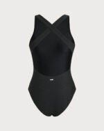 Black Crossback No Padding Surf One-Piece