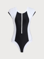 Contrast One-Piece Short Sleeve Wetsuit - Image 5
