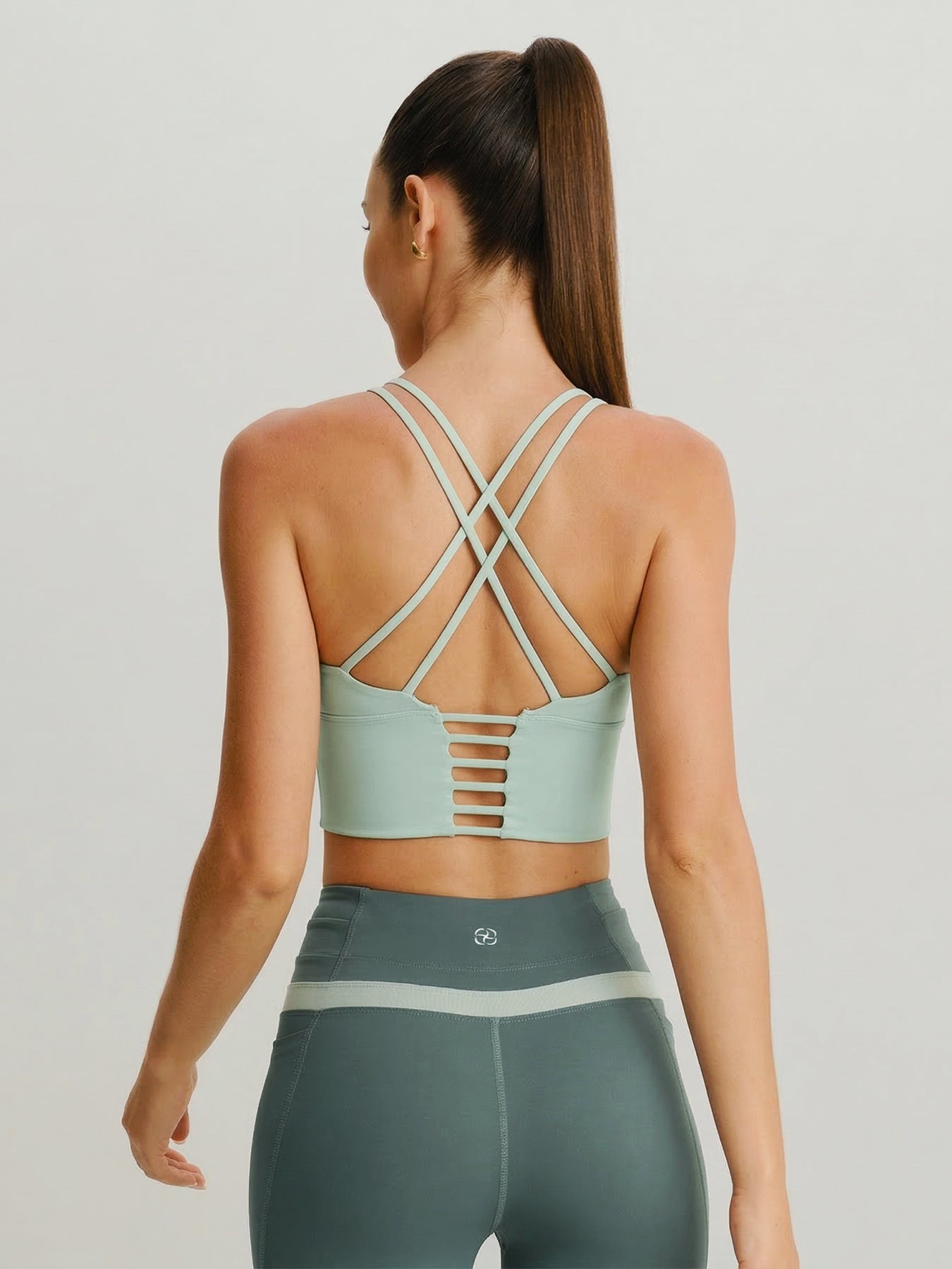 women_s-knitted-nylon-yoga-camis-light_green-sustainable-yoga_tops-5w6fc8 Light Green Yoga Cami - Light Support - Image 1