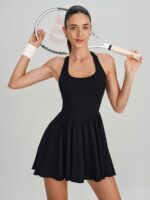 Black X-Back Dress