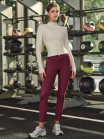 Cream Slim-Fit Zip-Up Athletic Jacket - Image 4