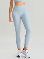 Light Blue High Waisted Leggings 25" - Image 8