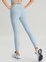 Light Blue High Waisted Leggings 25" - Image 9