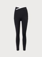 Black Natural Waisted Leggings 25" - Image 8