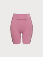 Pink Ruched Fitness Shorts 6" - Image 7