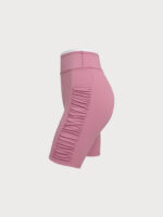 Pink Ruched Fitness Shorts 6" - Image 6
