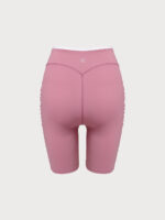 Pink Ruched Fitness Shorts 6" - Image 8