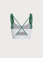 Green Contrast Strap Sports Bra - Image 8