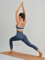 Blue Contrast Bralette Sports Bra - Image 6