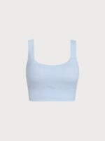 Light Blue Twist X-Cross Sports Bra - Light Support - Image 10