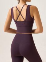 Purple Cutout Mesh Tank Top - Image 2