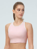 Pink I-back Cutout Tank Top - Image 2