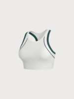 Textured Contrast Trim Sports Tank - Image 10