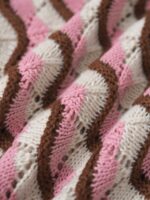 Pink Wave Crochet Drawstring Shorts - Image 9