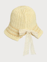 Khaki Bow Straw Hat - Image 5