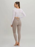 Apricot Stripe Long Sleeved Top - Light Support - Image 4