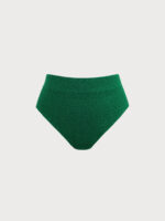 Green High Waisted Plus Size Bikini Bottom - Image 8