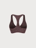 Coffee V Neck I-back Sports Bra - Image 12