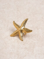 Beachy Gold Starfish Ring - Image 2