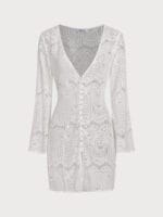 White Lace Cotton Cover-up - Image 6