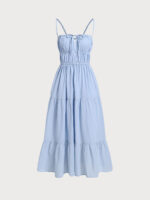 Light Blue Midi Beach Dress - Image 6